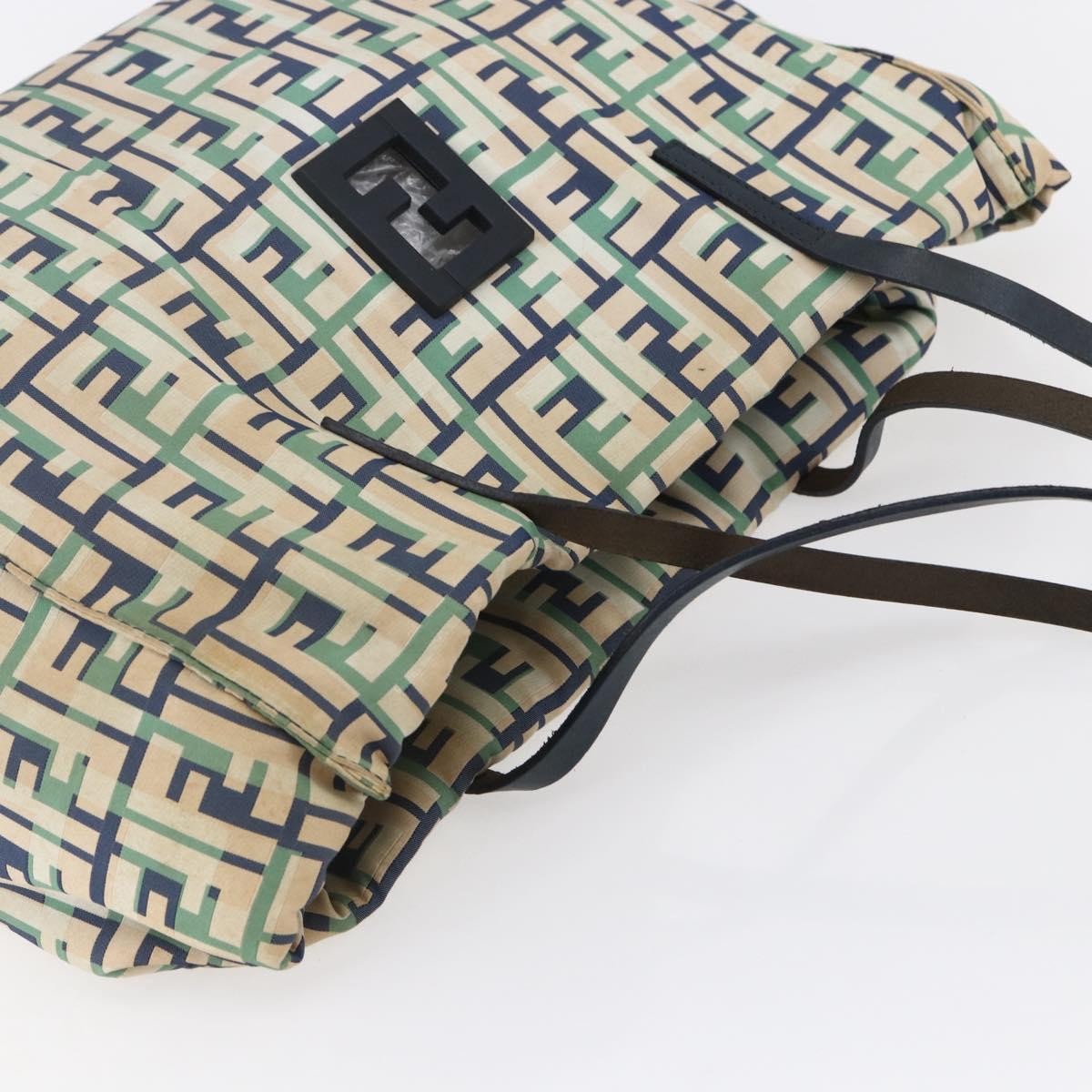 Fendi FENDI Zucca Canvas Tote Bag Navy Authentic 147615