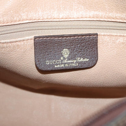 Gucci GUCCI GG Supreme Web Sherry Line Bag PVC Beige Gold Red 56 02 088 Authentic BA2392