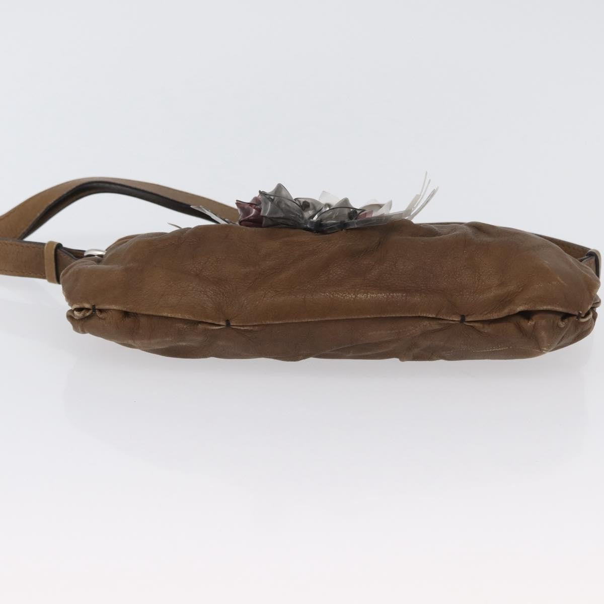 Chloé Chloé Chloe Shoulder Bag Leather Brown Silver Authentic 172747