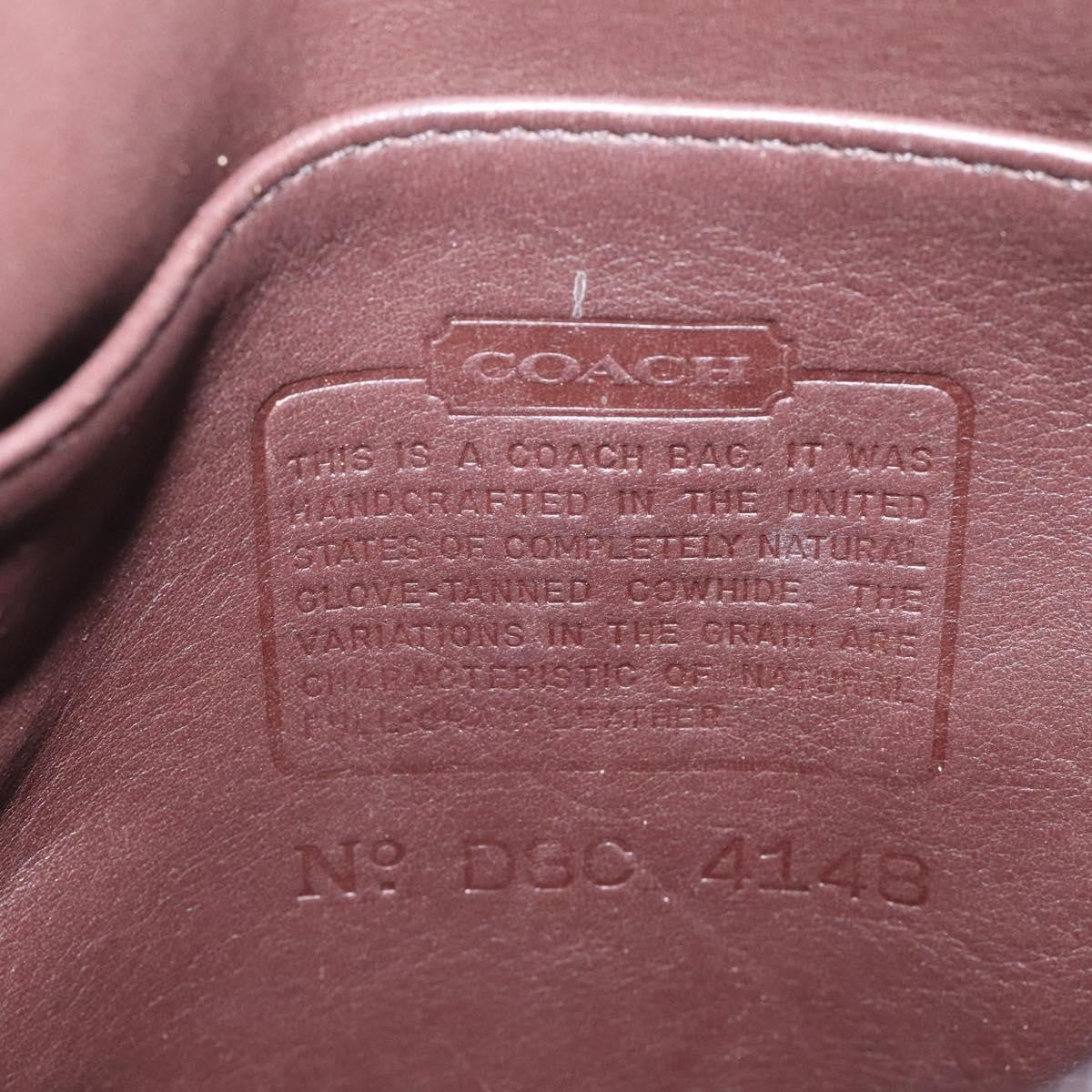Coach Coach Shoulder Bag Leather Brown gold Authentic am8019