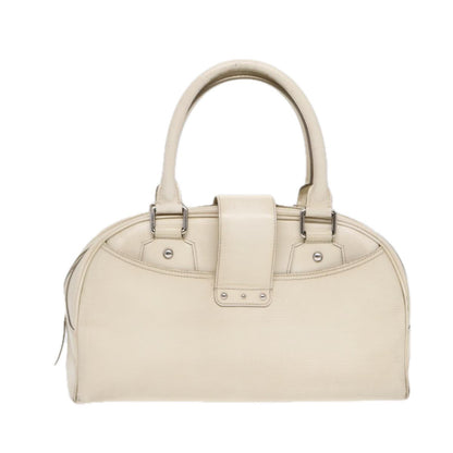 Louis Vuitton LOUIS VUITTON Epi Boring Montaigne GM Hand Bag White Yvoire M5931J LV Authentic 87942