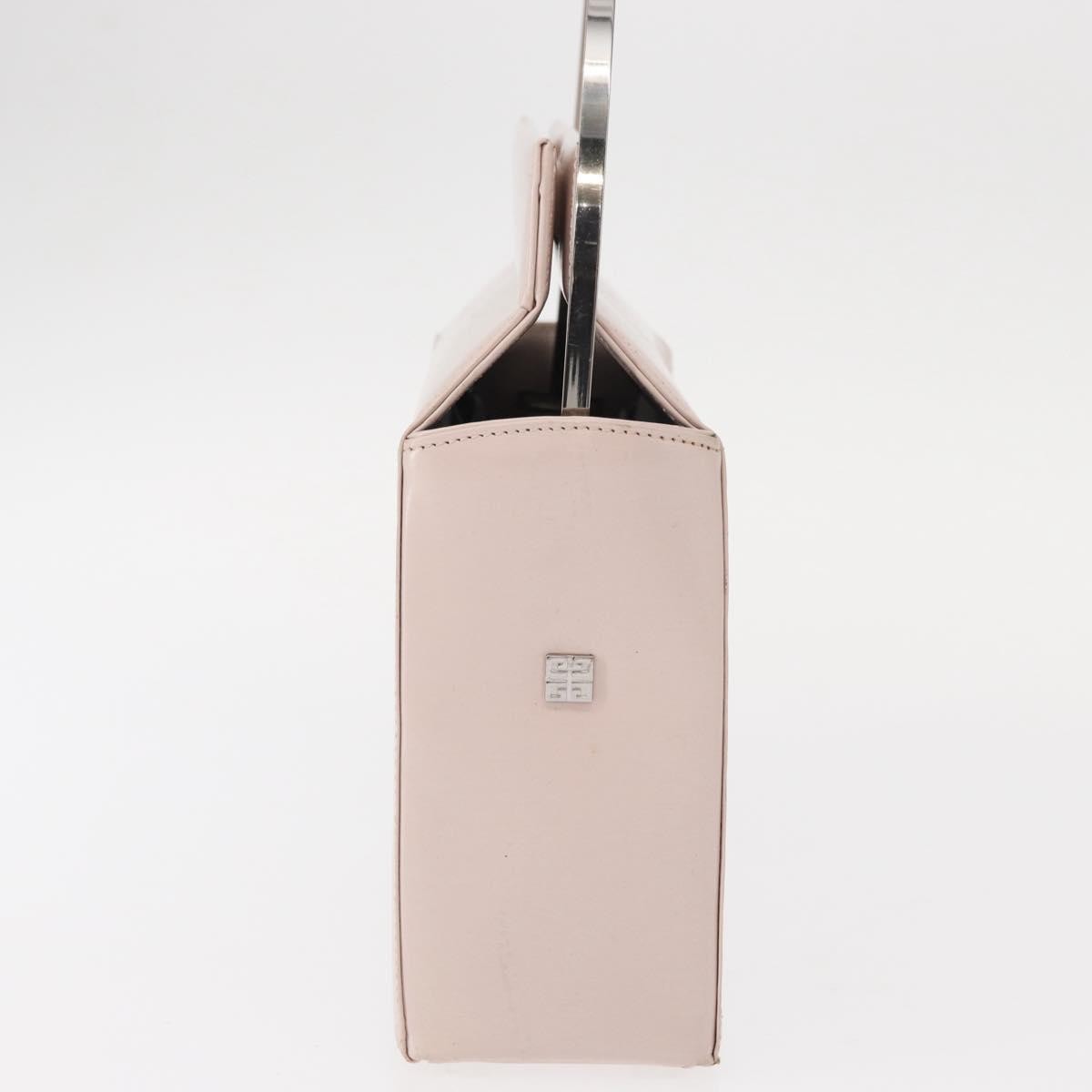 Givenchy GIVENCHY Hand Bag Leather Pink Silver Authentic bs30997