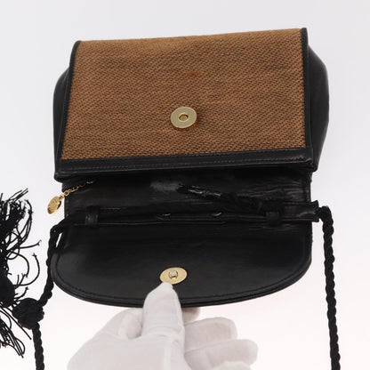 Gucci GUCCI Shoulder Bag Canvas Gold Brown Authentic ka1072
