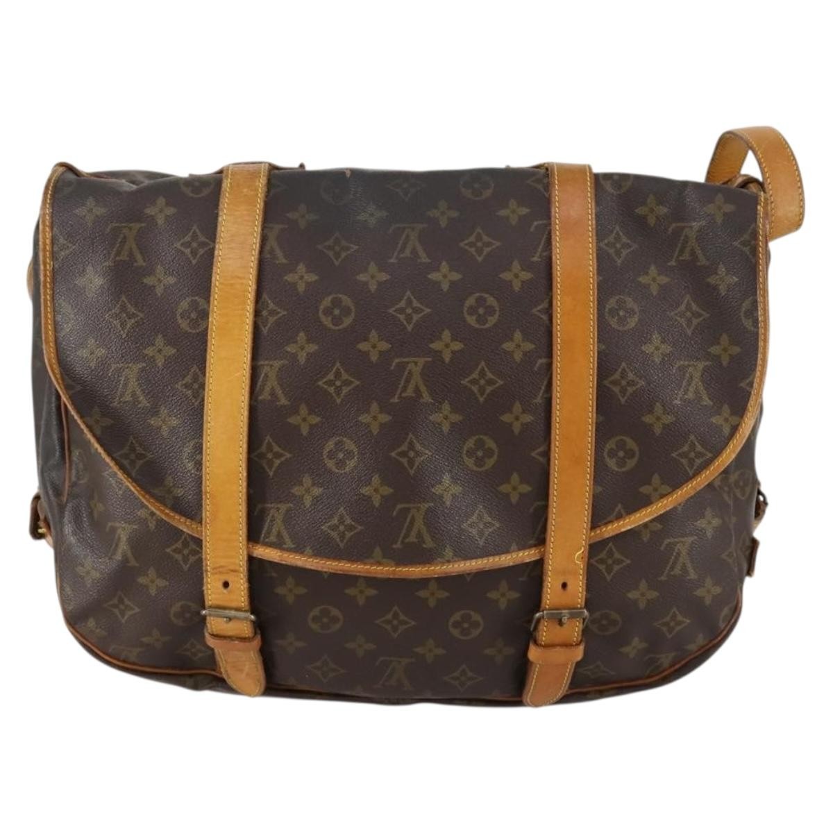 Louis Vuitton LOUIS VUITTON Monogram Saumur 43 Shoulder Bag M42252 LV Authentic BA7621