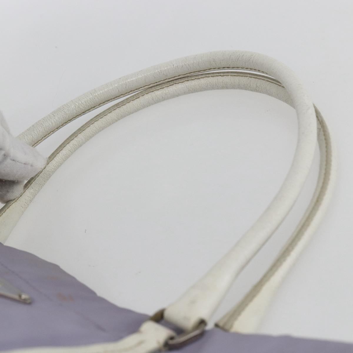 Prada PRADA Backpack Nylon Leather Purple Silver Authentic am10579 Bag