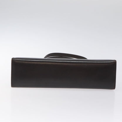 Gucci GUCCI Hand Bag Leather Brown Gold Authentic ep9221