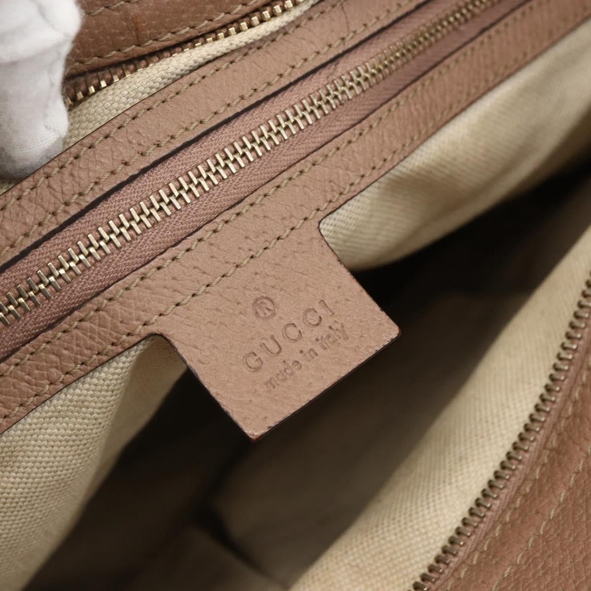 Gucci GUCCI GG Canvas Brie Tote Bag Beige Gold 323671 Authentic BA11225