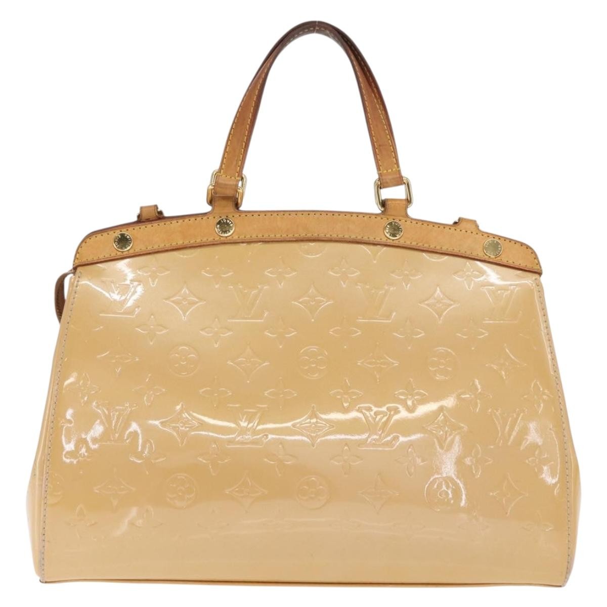 Louis Vuitton LOUIS VUITTON Monogram Vernis Blair MM Hand Bag Rose Velur M91588 Authentic BA10196