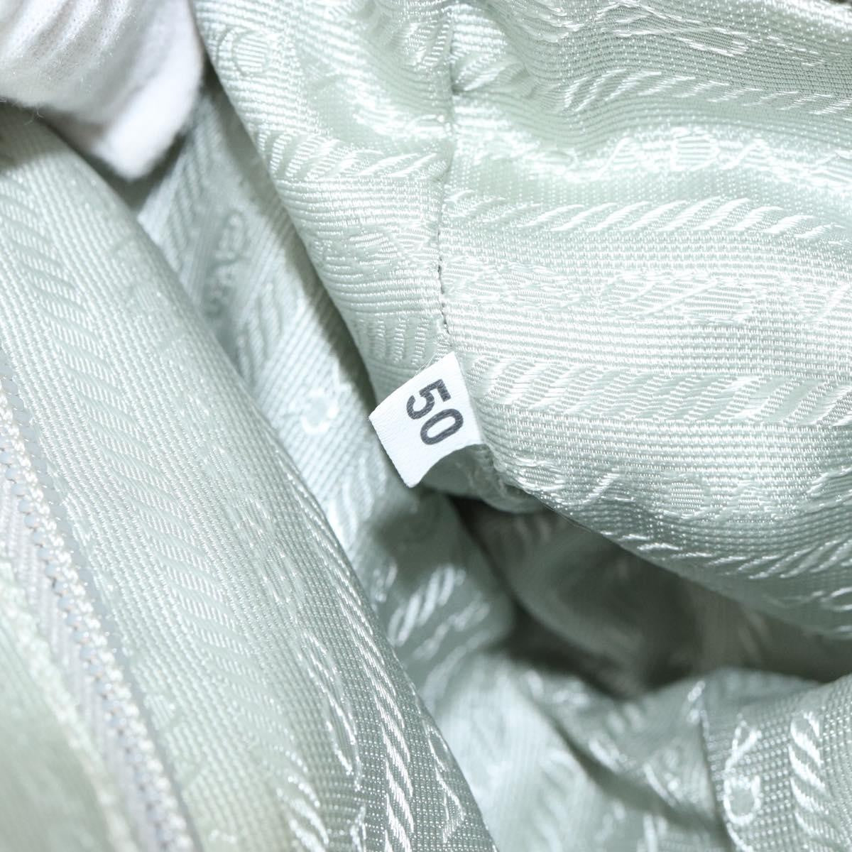 Prada PRADA Tote Bag Nylon Silver Authentic bs30636