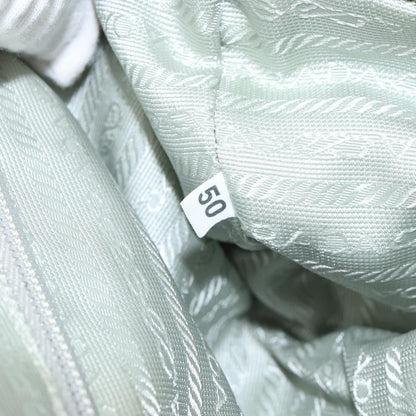 Prada PRADA Tote Bag Nylon Silver Authentic bs30636