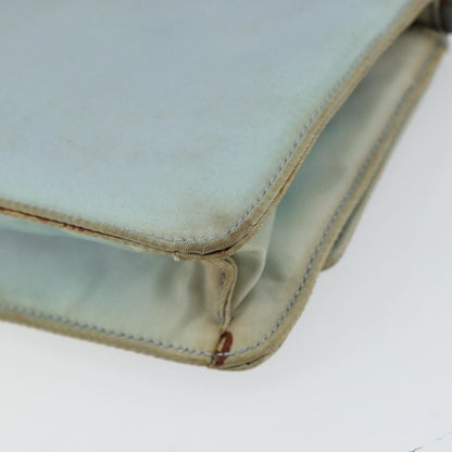 Prada PRADA Shoulder Bag Nylon Light Blue Gold Authentic 143505