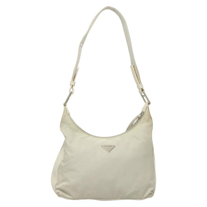 Prada PRADA Shoulder Bag Nylon Silver Gray Authentic 123869