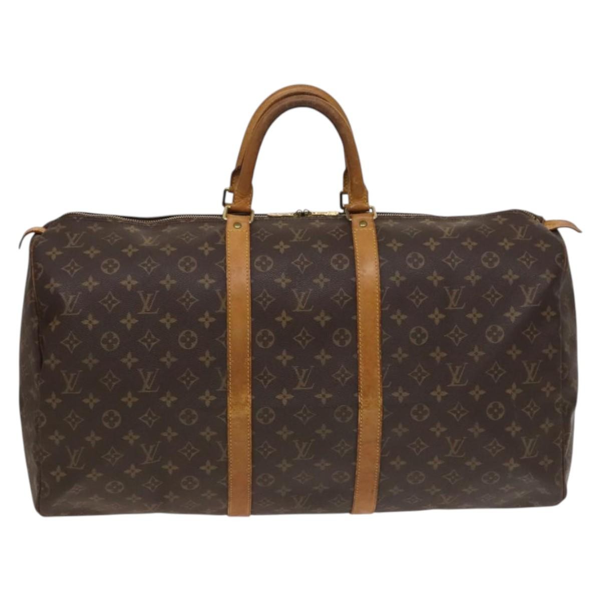 Louis Vuitton LOUIS VUITTON Monogram Keepall 55 Boston Bag M41424 LV Authentic 131773
