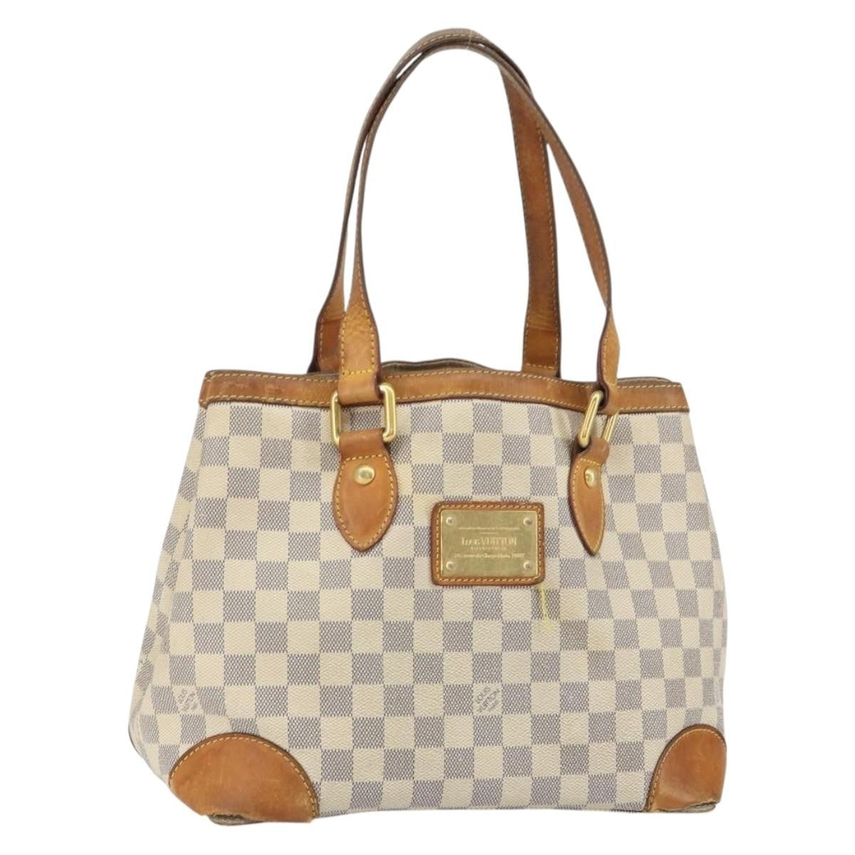Louis Vuitton LOUIS VUITTON Damier Azur Hampstead PM Tote Bag N51207 LV Authentic 162093