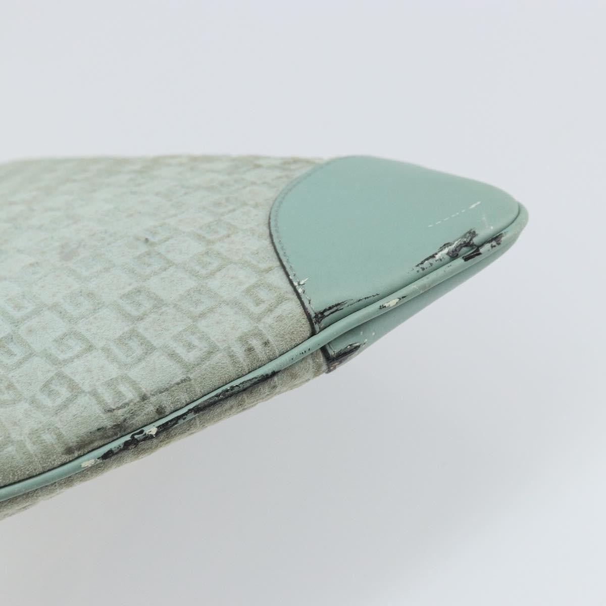 Gucci GUCCI Shoulder Bag Suede Light Blue Gold 001 4057 Authentic ep12851