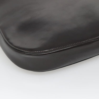 Gucci GUCCI Shoulder Bag Patent leather Brown Silver 001 3166 Authentic ep8849