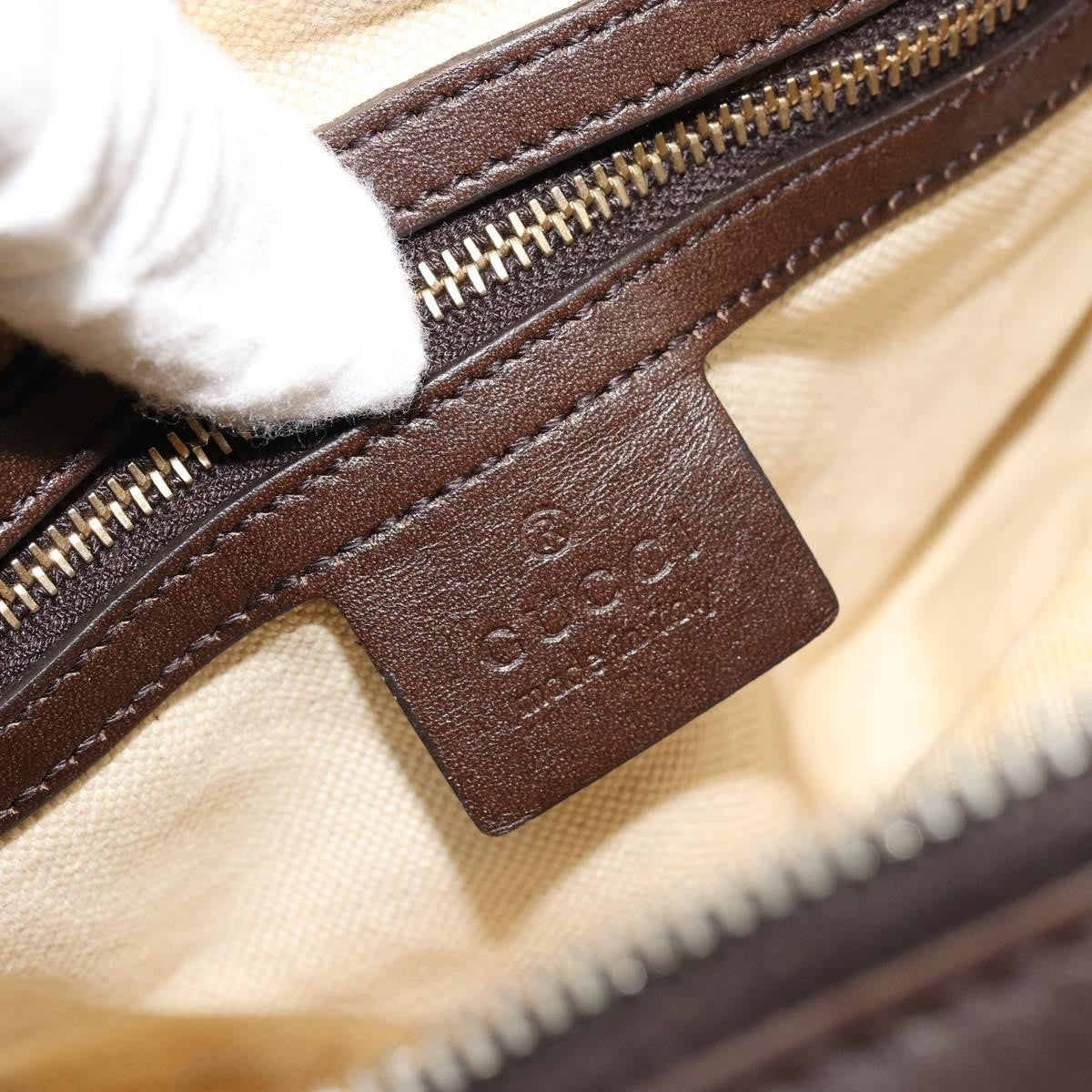 Gucci GUCCI GG Canvas Mini Boston Bag Beige Gold 269876 Authentic 175892