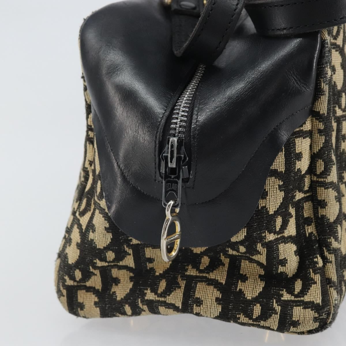 Dior Christian Dior Trotter Canvas Hand Bag Navy Authentic bs33053