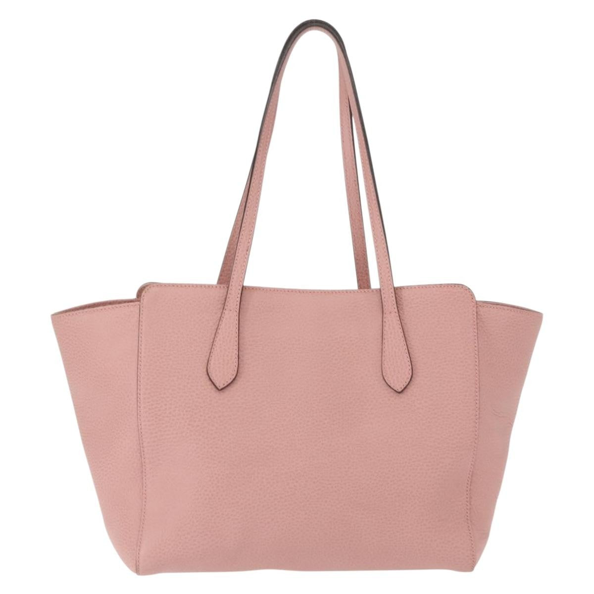 Gucci GUCCI Swing Tote Bag Leather Pink Gold 354408 Authentic am9500