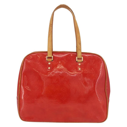 Louis Vuitton LOUIS VUITTON Monogram Vernis Sutton Hand Bag Red Rouge M91080 LV Authentic bs34724