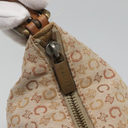 Celine CELINE C Macadam Canvas Shoulder Bag Beige Authentic bs28954