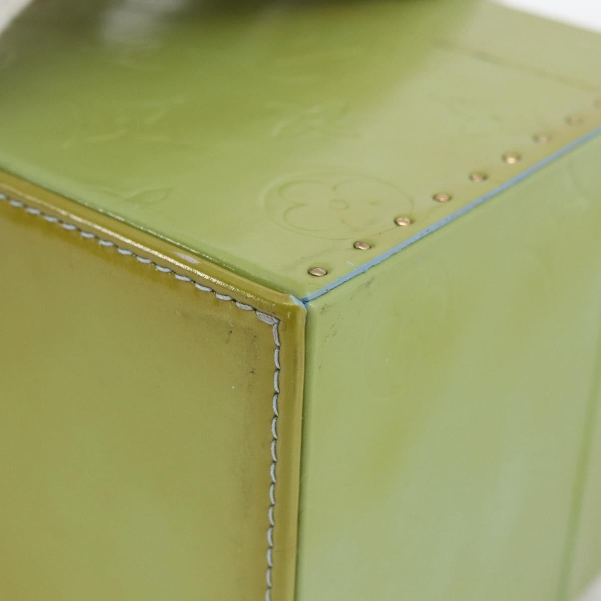 Louis Vuitton LOUIS VUITTON Vernis Bleecker Cosmetic Pouch Baby Blue M91003 Authentic LNZ403 Bag