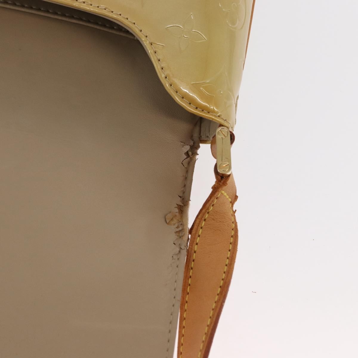 Louis Vuitton LOUIS VUITTON Monogram Vernis Thompson Street Bag Beige M91301 LV Authentic 156991