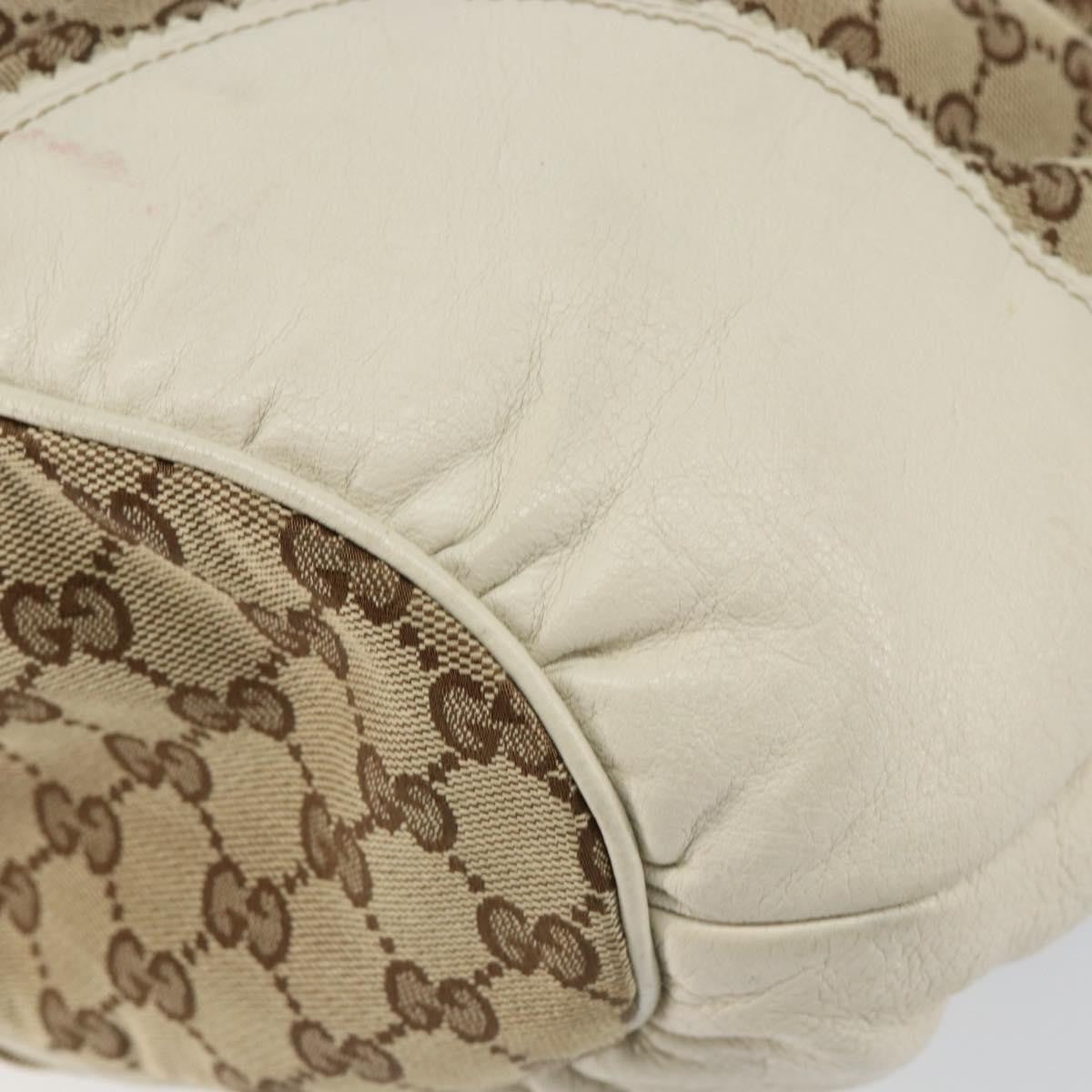 Gucci GUCCI GG Canvas Tote Bag Beige Gold 211954 Authentic 146633