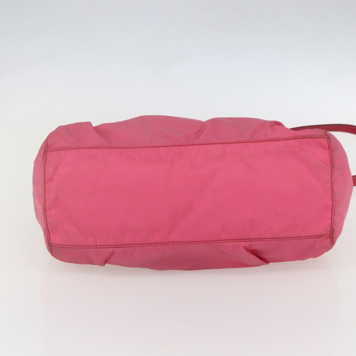 Prada PRADA Hand Bag Nylon 2way Pink Gold Authentic 159239