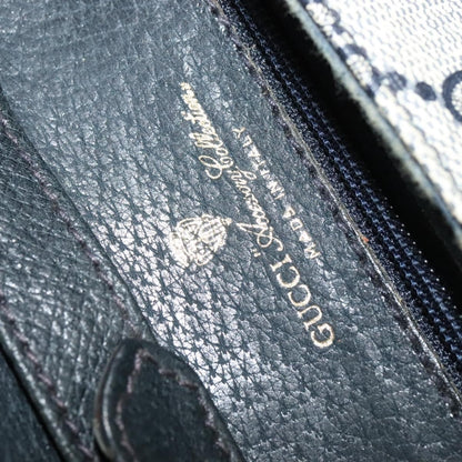 Gucci GUCCI GG Supreme Shoulder Bag PVC Navy Gold Authentic ep10523