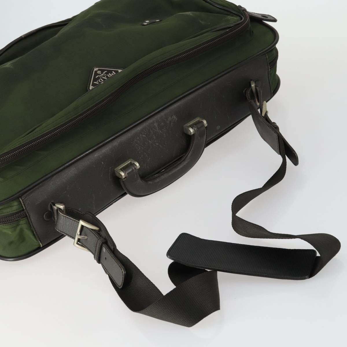 Prada PRADA Hand Bag Nylon 5 Set Khaki Black Authentic 160316