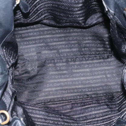Prada PRADA Hand Bag Leather 2way Black Authentic hk2413