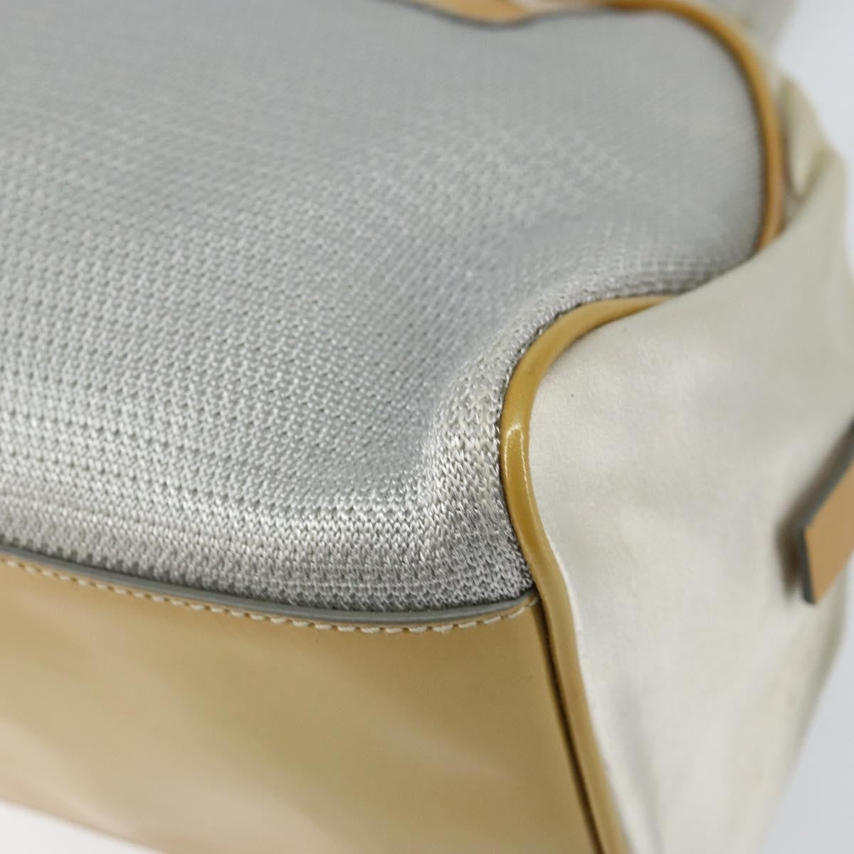 Prada PRADA Tote Bag Nylon Silver Authentic bs30636