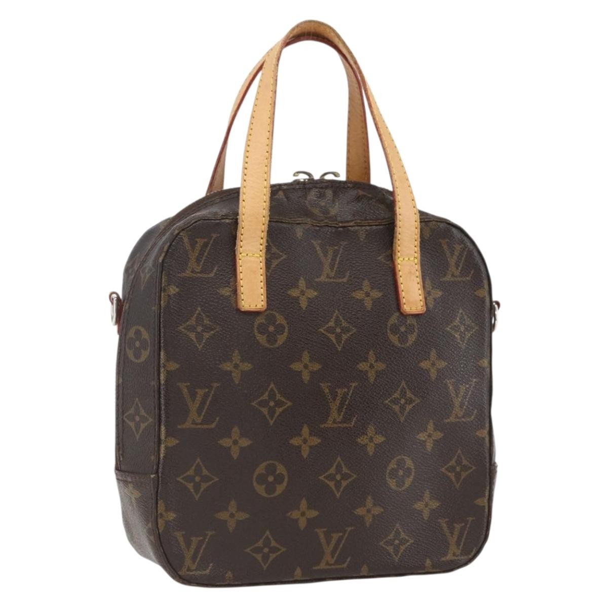 Louis Vuitton LOUIS VUITTON Monogram Spontini Hand Bag M47500 LV Authentic 165090