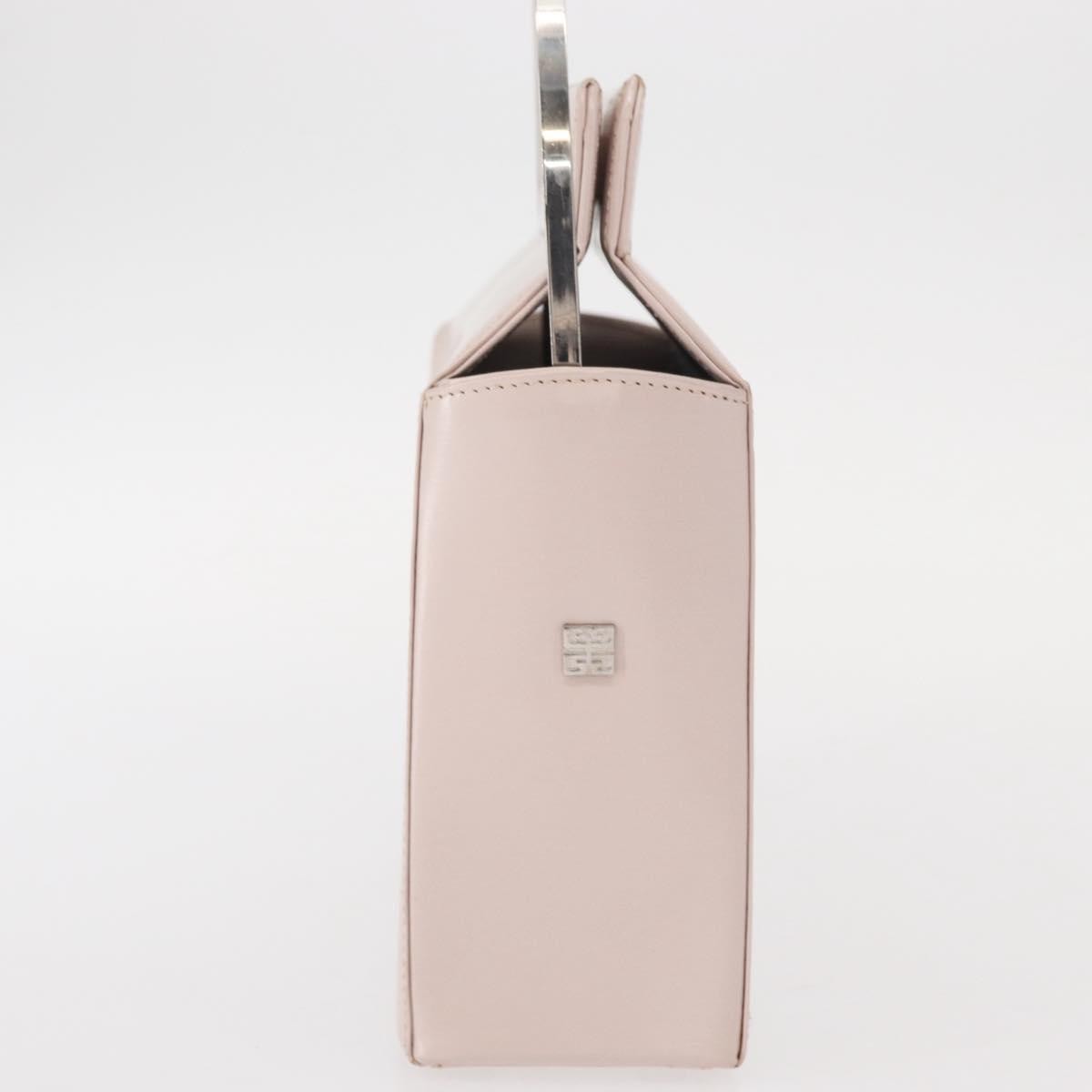 Givenchy GIVENCHY Hand Bag Leather Pink Silver Authentic bs30997