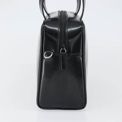 Gucci GUCCI Hand Bag Patent leather Black Silver 000 1274 0505 Authentic ep12647