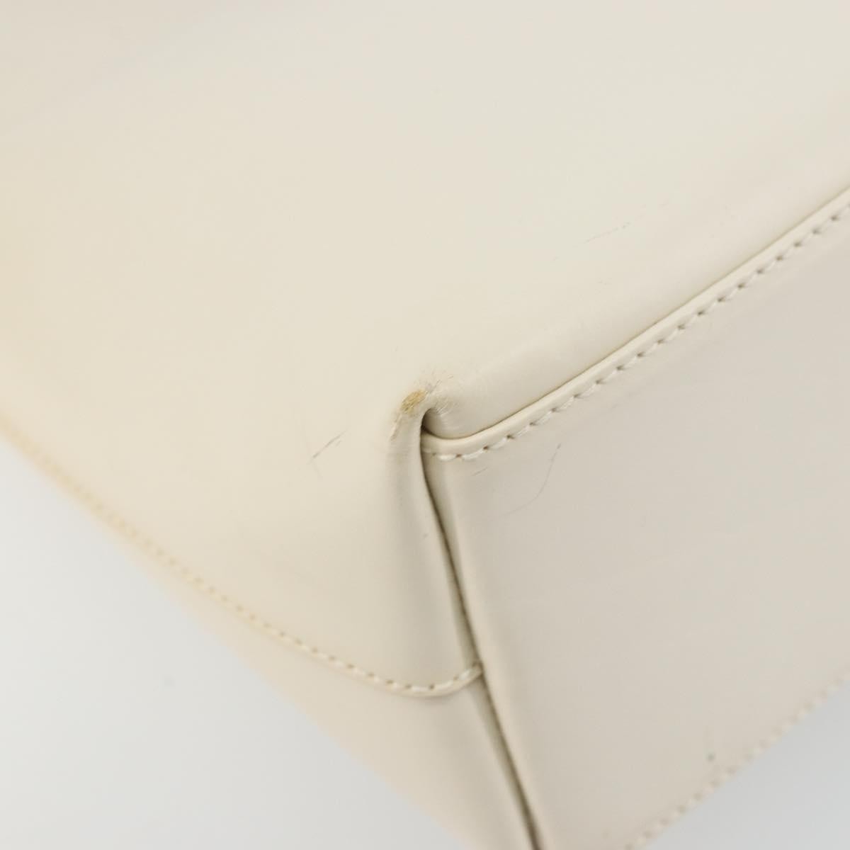 Gucci GUCCI Jackie Shoulder Bag Leather White Silver 001 3875 Authentic bs34535