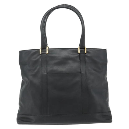 Loewe LOEWE Anagram Tote Bag Leather Black Gold Authentic 162466