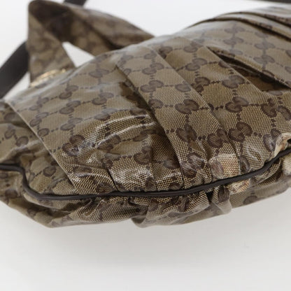 Gucci GUCCI GG Crystal Histeria Bag Coated Canvas 2way Beige Gold 203486 Authentic 154644