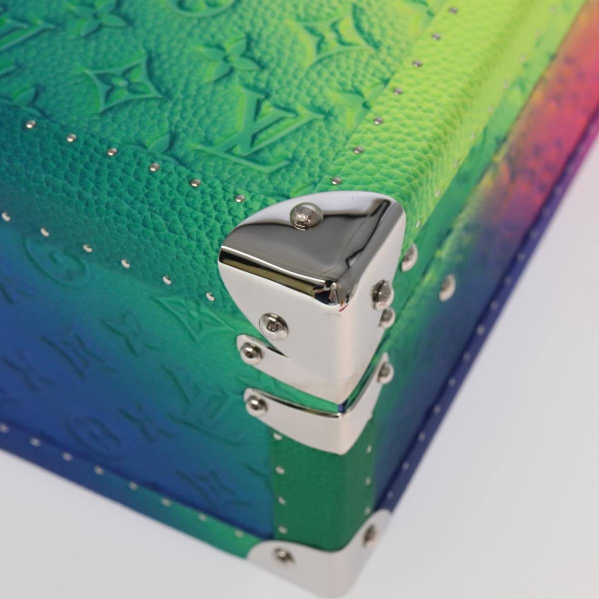 Louis Vuitton LOUIS VUITTON Taurillon Illusion Cotoville 40 Trunk Multicolor LV Authentic yk15763S Bag