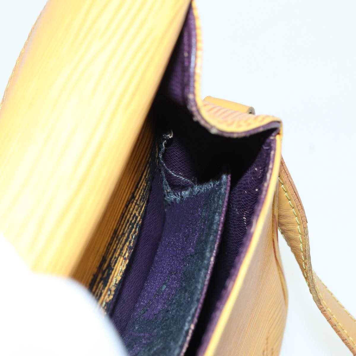 Louis Vuitton LOUIS VUITTON Epi Saint Cloud PM Shoulder Bag Yellow M52219 LV Authentic 83031