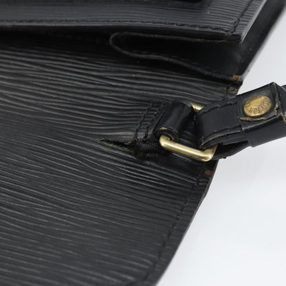 Louis Vuitton LOUIS VUITTON Epi Serie Dragonne Clutch Bag Black Noir M52612 LV Authentic BA9336