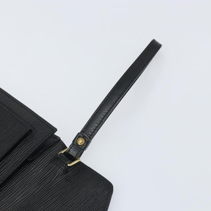 Louis Vuitton LOUIS VUITTON Epi Serie Dragonne Clutch Bag Black Noir M52612 LV Authentic BA9336