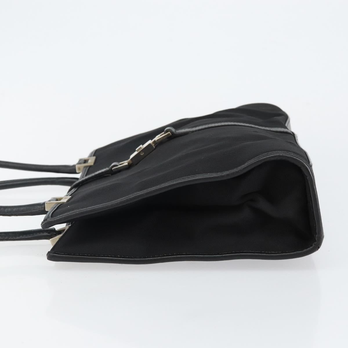 Gucci GUCCI Jackie Shoulder Bag Nylon Black Silver 002 1073 3444 Authentic bs29509