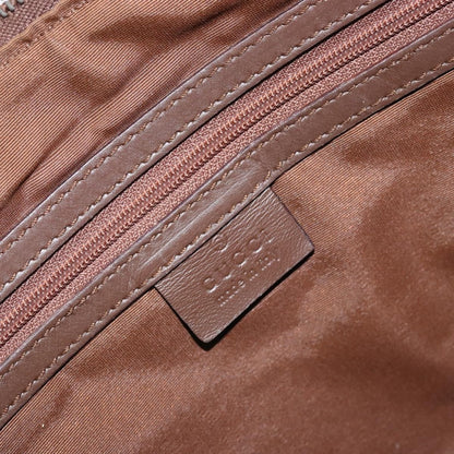 Gucci GUCCI GG Canvas Hand Bag Leather Brown Gold Authentic 149459