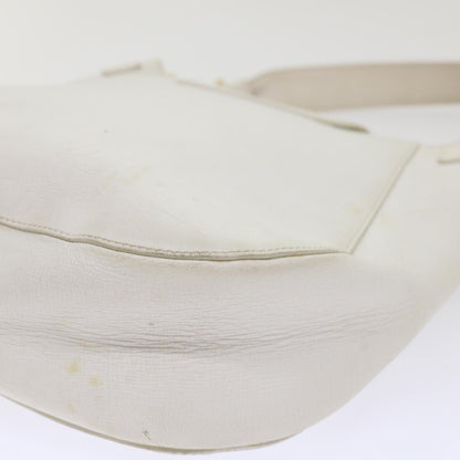 Salvatore Ferragamo Salvatore Ferragamo Gancini Shoulder Bag Leather White AU-21/4407 Authentic am4652
