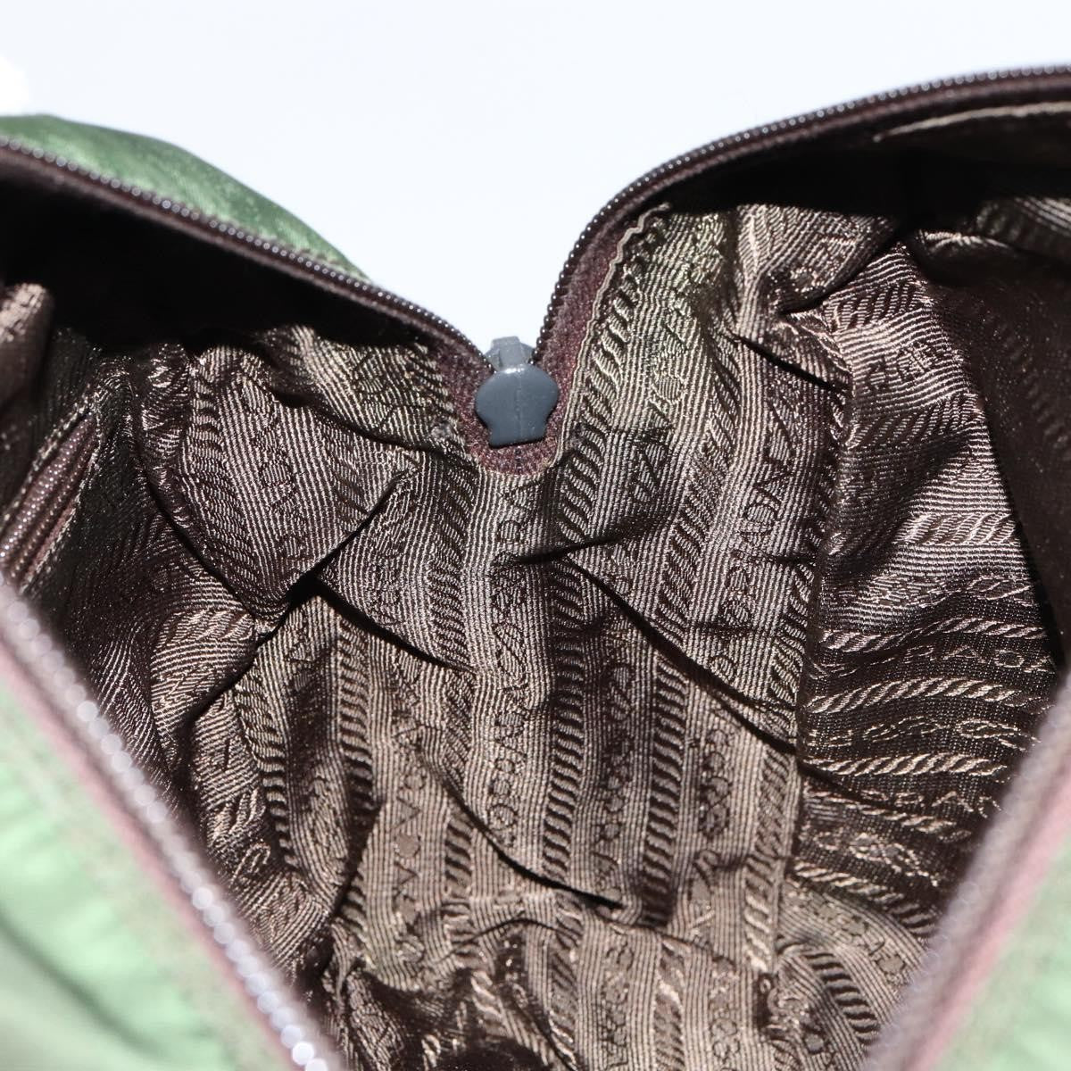Prada PRADA Hand Bag Nylon Green Authentic 153060