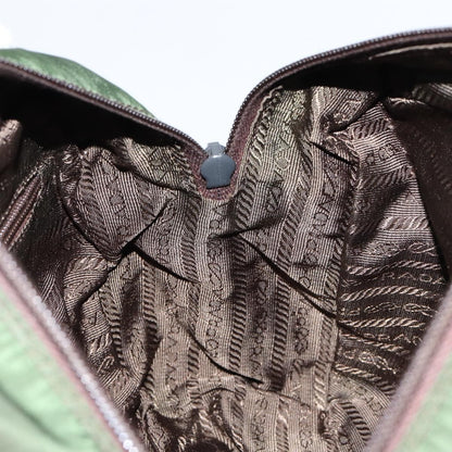 Prada PRADA Hand Bag Nylon Green Authentic 153060