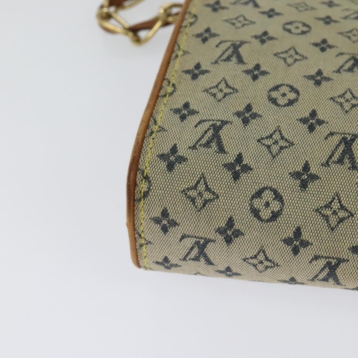Louis Vuitton LOUIS VUITTON Monogram Mini Camille Chain Shoulder Bag Blue M92002 Authentic BD1396