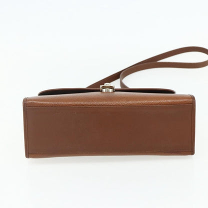 Burberrys Burberrys Hand Bag Leather 2way Brown Gold Authentic 178273